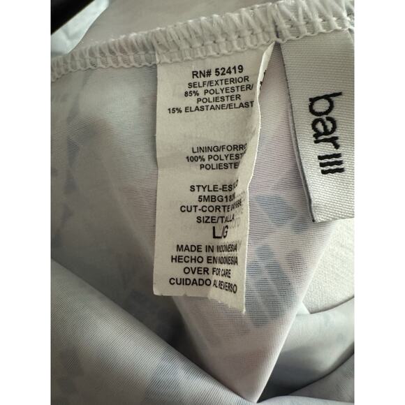 Bar III Swimsuit Bikini Tankini Top Talula Indigo Halter Beach women’s L EUC - Picture 6 of 8